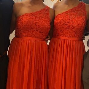 Bridesmaid dress. Persimmon color. Size 12